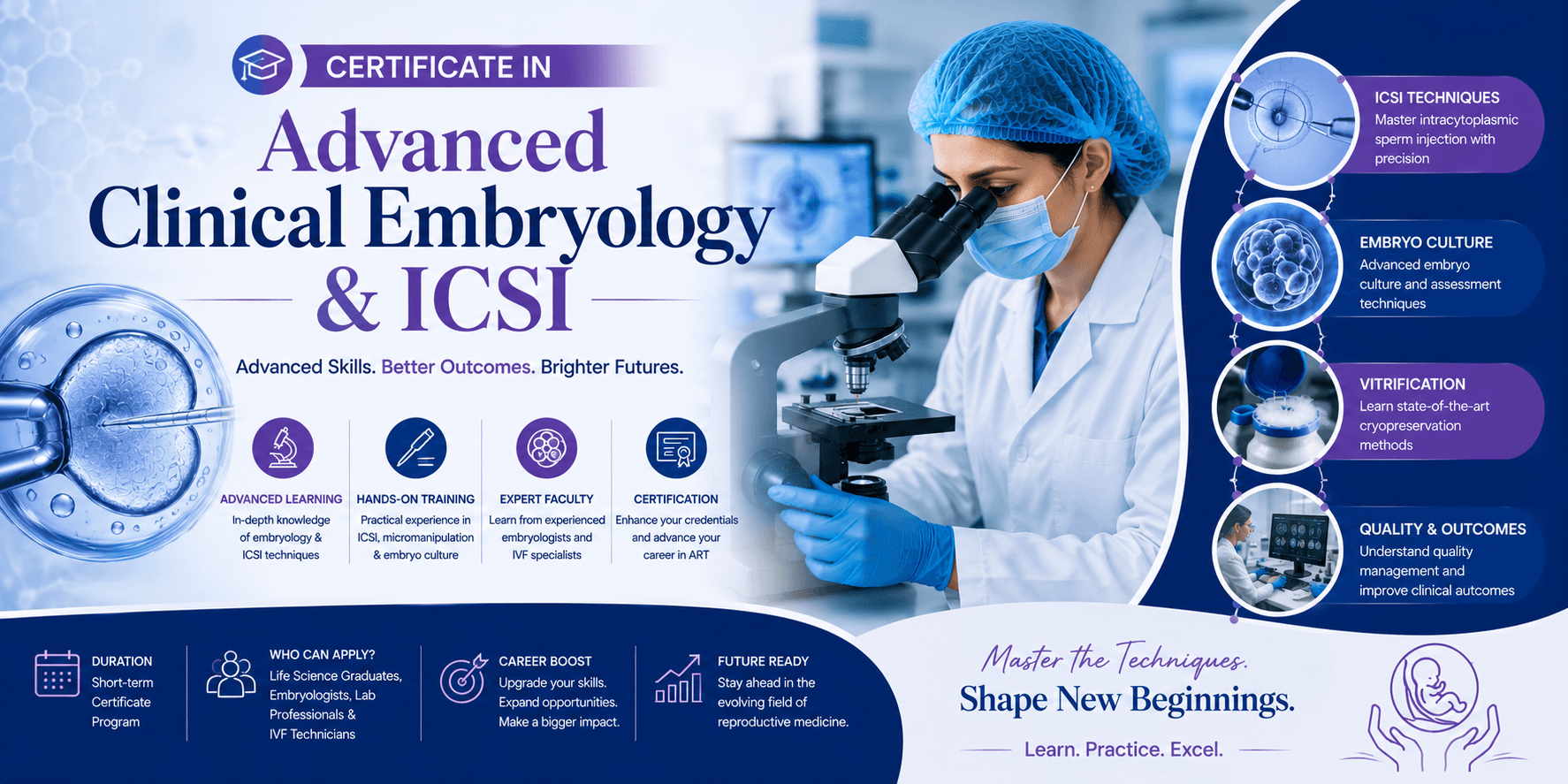 ICSI training in advanced clinical embryology at RACE