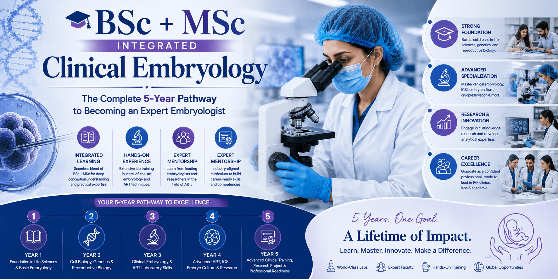 BSc MSc Integrated Clinical Embryology Program at RACE