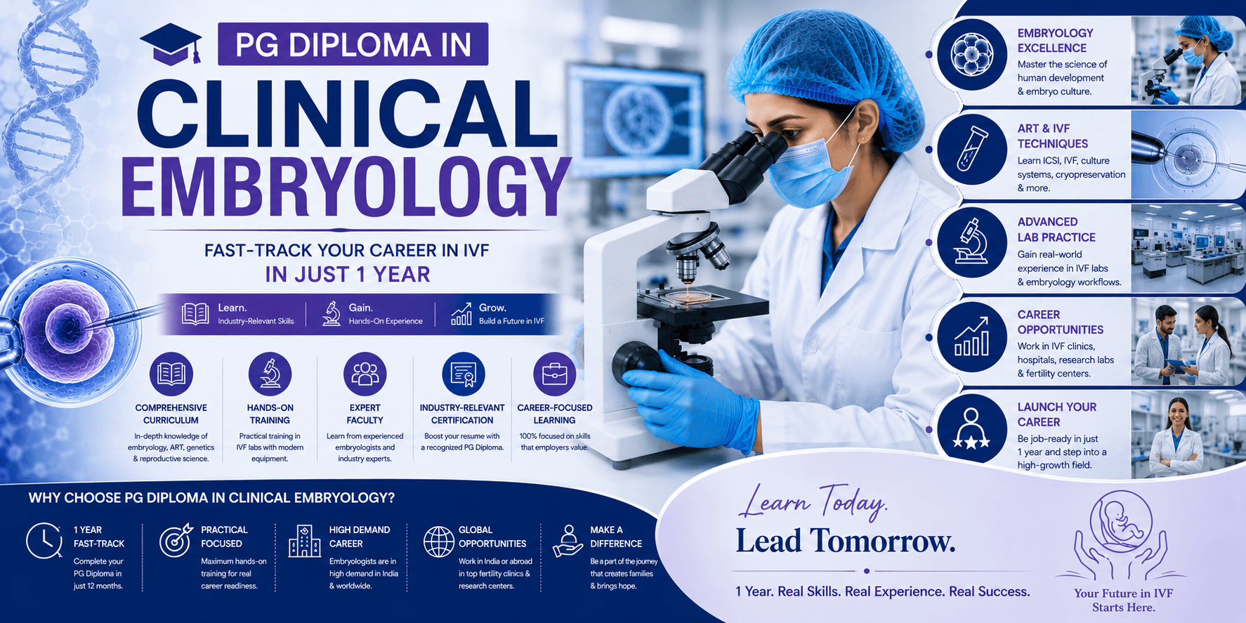 PG Diploma Clinical Embryology student at RACE lab